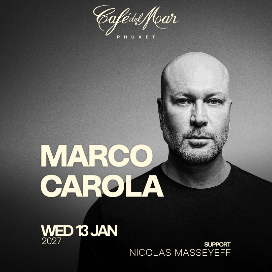 Marco Carola at Café del Mar on Wednesday, January 13, 2027