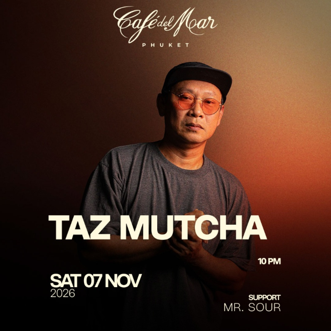 Taz Mucha at Café del Mar on Saturday, November 7, 2026