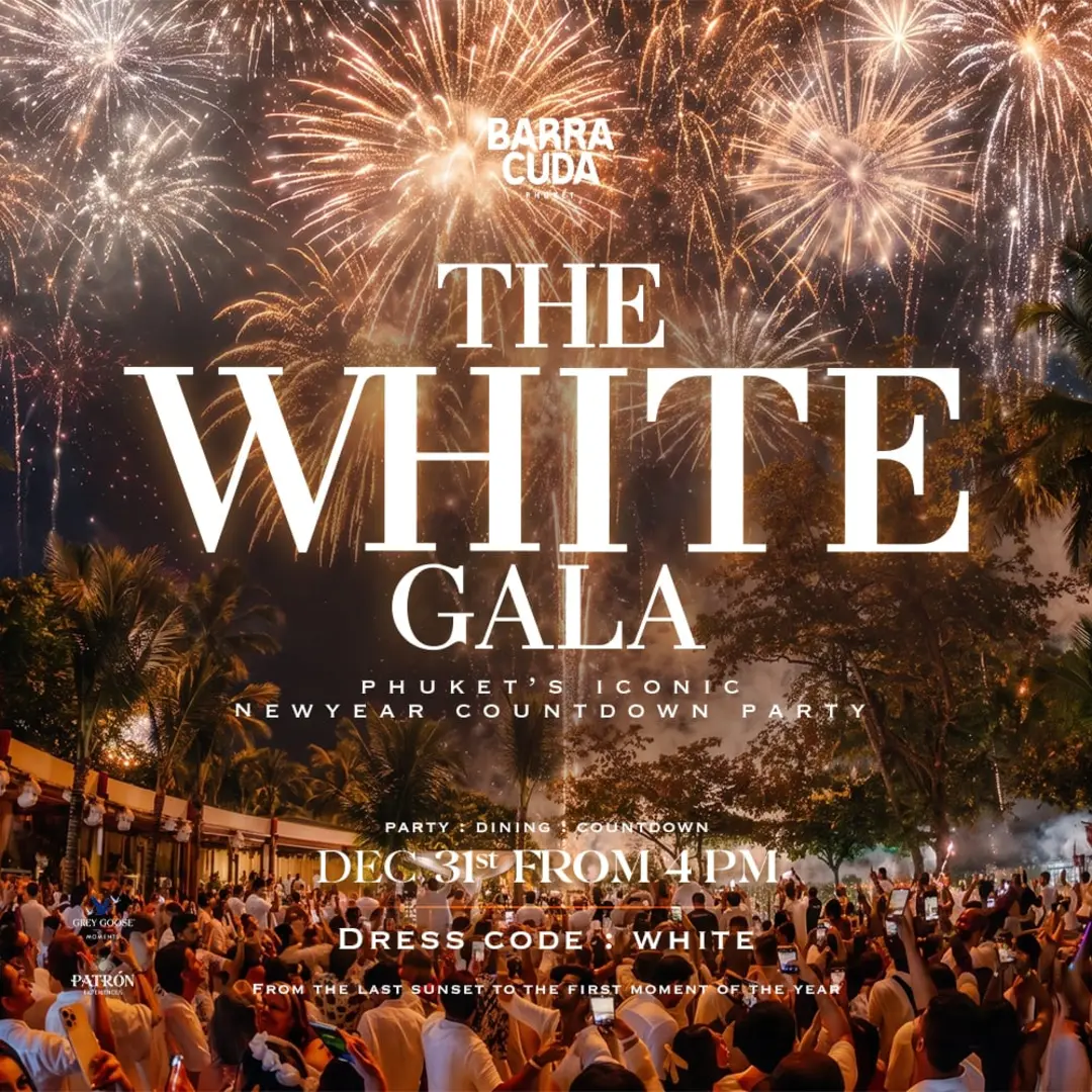 The White Gala Countdown at Barra Cuda on Thursday, December 31, 2026