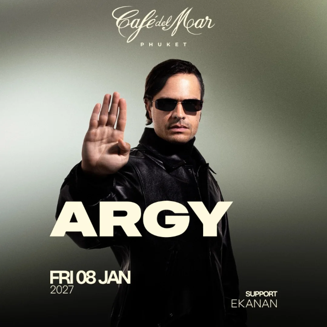 Argy at Café del Mar on Friday, January 8, 2027