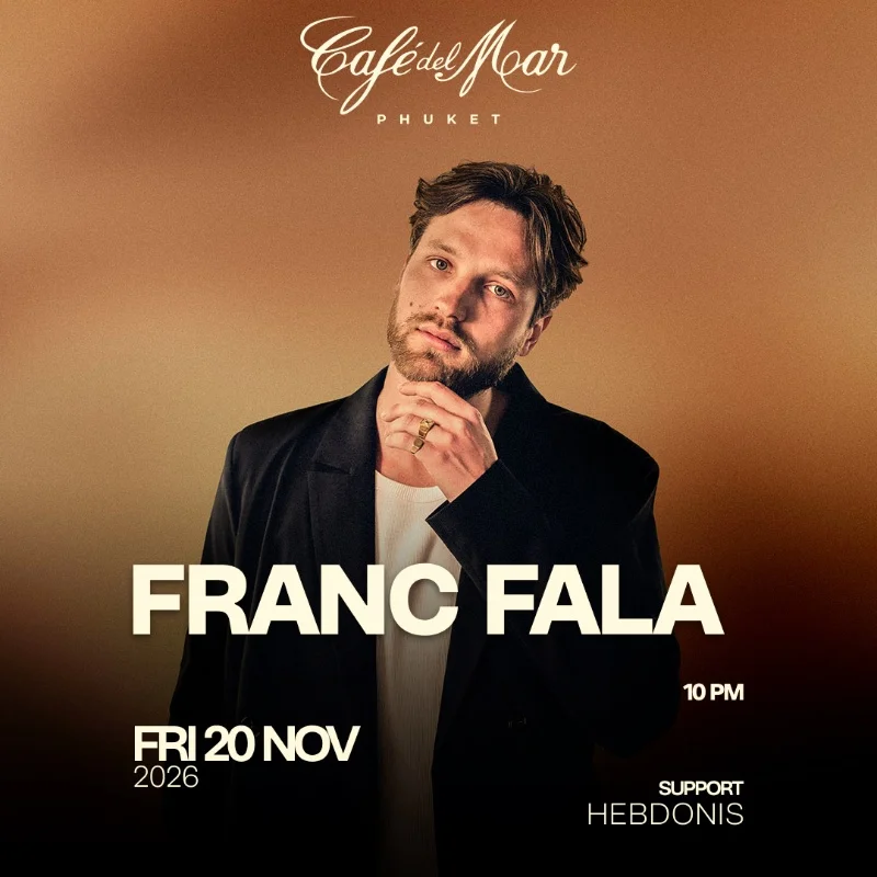 Franc Fala at Café del Mar on Friday, November 20, 2026