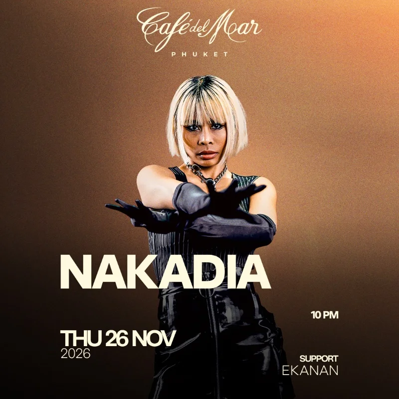 Nakadia at Café del Mar on Thursday, November 26, 2026