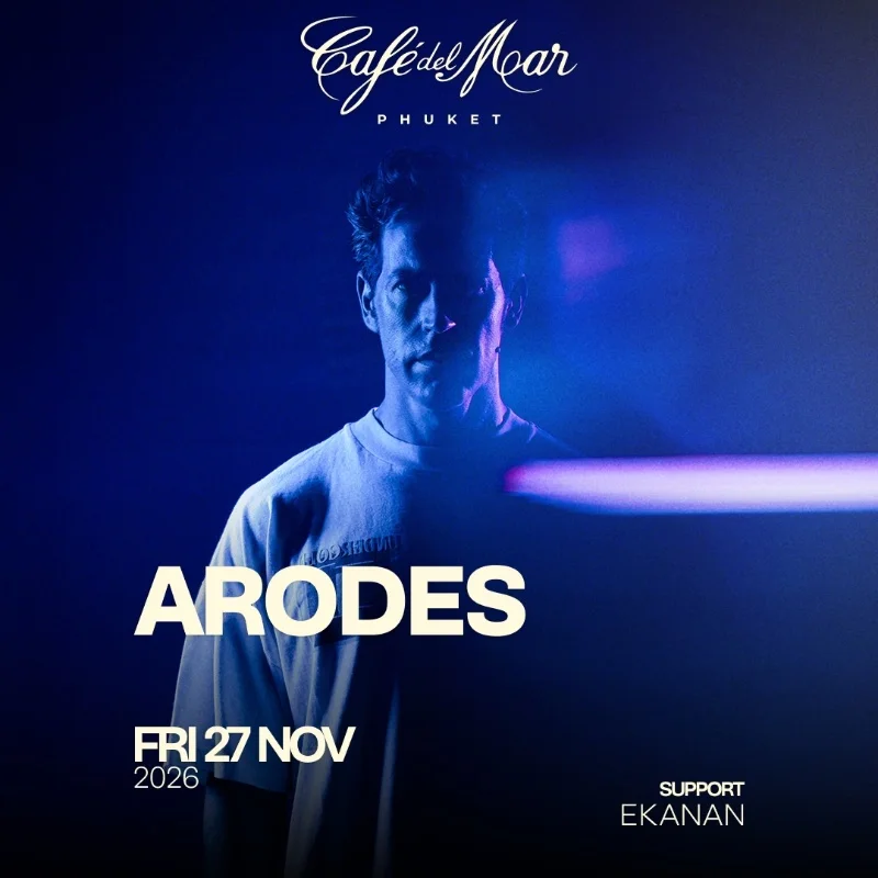 Arodes at Café del Mar on Friday, November 27, 2026